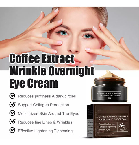 . Crema De Ojos Con Cafeína For Ojeras E Hinchazón For Hombr