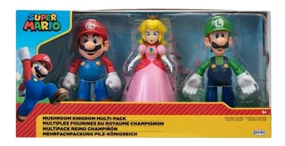 Super Mario Multipack Reino Champiñon Mario Peach Y Luigi
