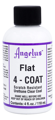 Angelus 4coat Acabado Plano Para Cuero 118ml Transparente