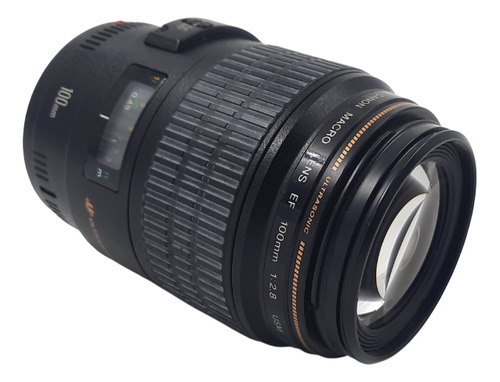 Lente Objetiva Canon Ef 100mm Macro F/2.8 L Usm Usada Linda Canon Ef Preto