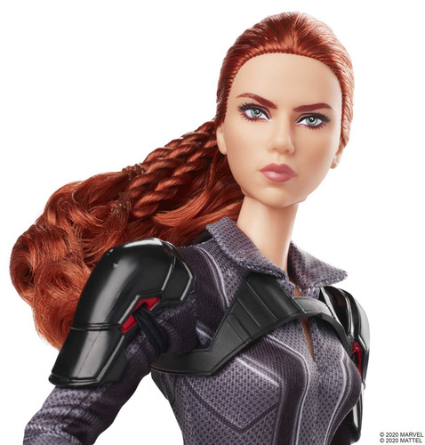 Barbie Muñeca Black Widow Traje Negro (Usado)