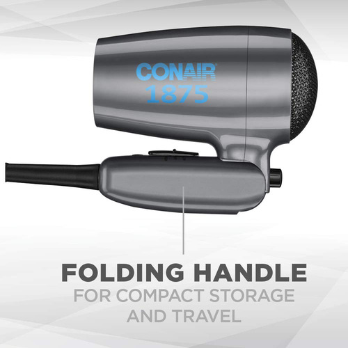 Secador De Cabelo Conair Travel 1875w Compacto Com Dupla Vol