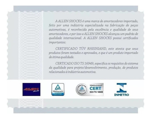2 Amortecedor Traseiro Chery Face 1.3 16v 2010 2011 2012