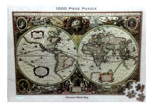 Puzzle De 1000 Piezas Antiguo Mapa Mundi Rompecabezas