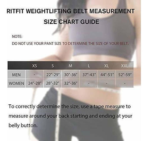 Cinturón De Levantamiento De Pesas Ritfit Para Mujer: Sopor