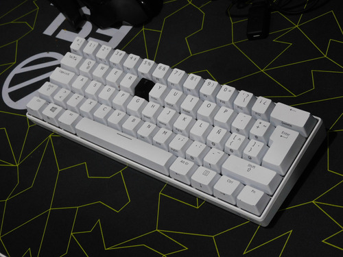 Teclado Gamer Vsg Mintaka Qwerty Color Blanco Con Luz Rgb 