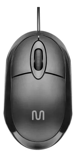 Mouse com Fio USB MO300 Sensor Óptico 1200dpi Cabo 1,20m Computador Notebook Preto Multilaser