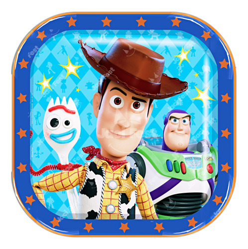 Toy Story 4 - Platos Cuadrados Artículo Fiesta Toy0h2