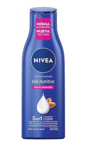 Crema Corporal Nivea Body Milk Piel Extra Seca 250ml