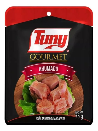 Atún Tuny Pouch Gourmet Light Ahumado 75 Gr 12 Pzs