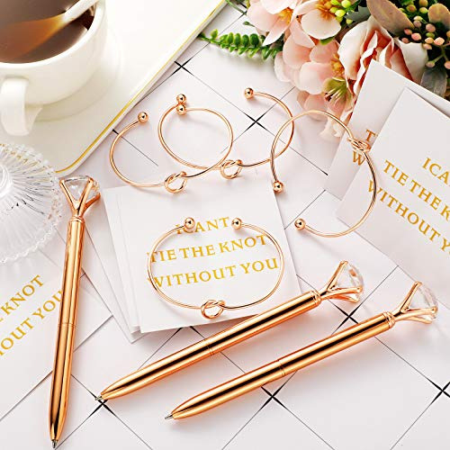 ~? Hicarer 12 Piezas Dama De Honor Sets Pulsera Elástica Nud