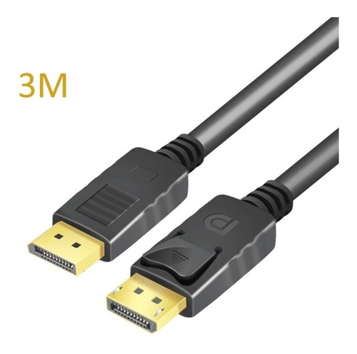 Imagen 1 de 9 de Cable Displayport Macho Dp A Dp 4k A 144hz, 3m