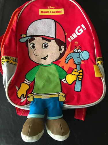 Mochila Disney Manny A La Obra