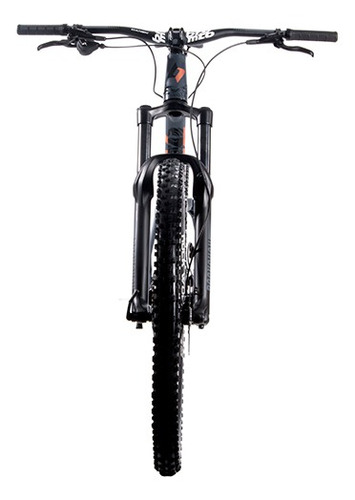 Imagen 3 de 3 de Mountain bike Belfort Bikes Balam 35 Silver 2022 R29 10v frenos de disco hidráulico cambio Shimano Deore CS-M4120 color grafito/naranja