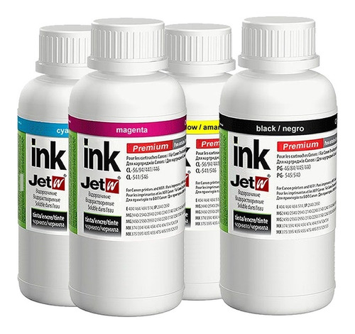 4 X 500ml Tinta Premium Para Impressora Canon G2160 C5000-01