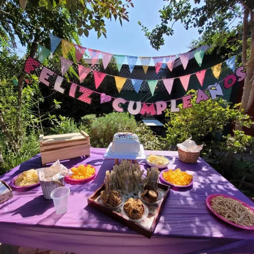 Banderines Decoración Guirnaldas Multicolor Matrimonio 5 Pcs