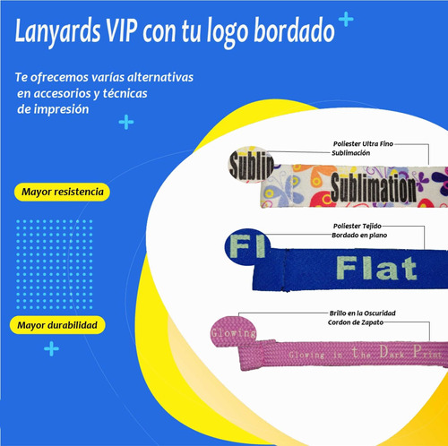 Imagen 1 de 7 de Lanyards Cintas Personalizadas Porta Carnet Llavero Bordada