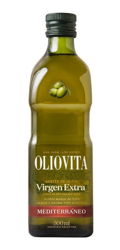 Aceite De Oliva Virgen Extra Oliovita Mediterráneo - 500 Ml 