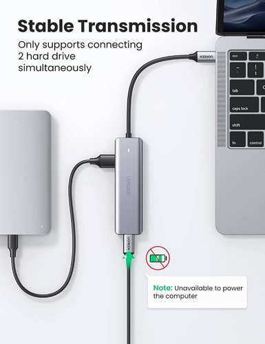 Imagen 3 de 10 de Adaptador Hub Tipo C Para Computadoras Macbook
