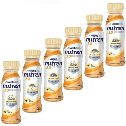 Nutren 2.0 Nestlé, Caixa C/6 (sabor Baunilha 200ml) Promoção