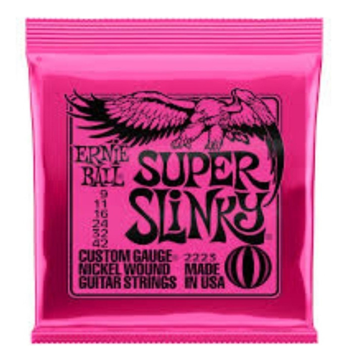 Cuerdas Ernie Ball Guitarra Eléctrica 9-42 Super Slinky 2223