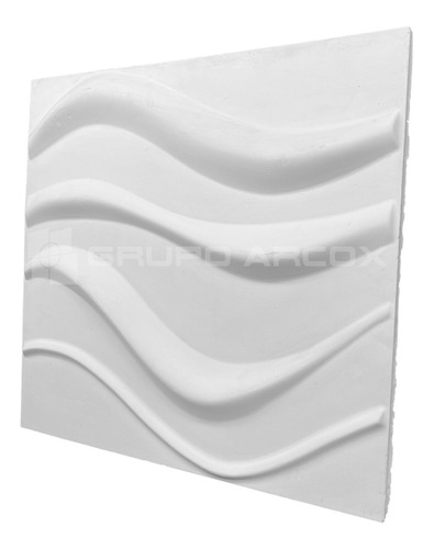 Imagen 3 de 5 de Panel 3d Stefan Muro Decorativo Yeso Interiores