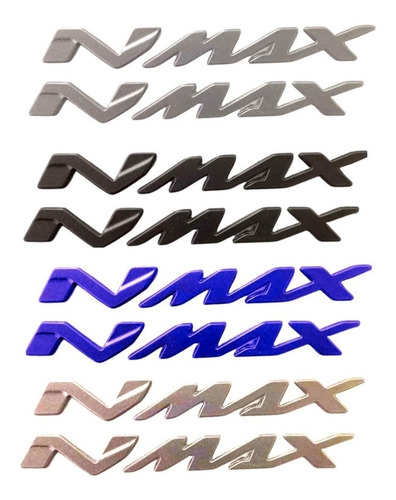 Emblemas Yamaha Nmax X 4 Colores Kit