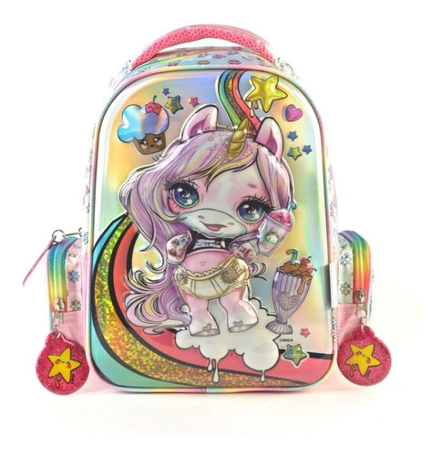 Imagen 1 de 5 de Mochila Espalda 12 Wab 91362 Poopsie 3d Fashion Educando