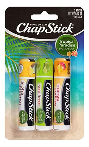 Chapstick Paraiso Tropical Coleccion Cuidado De Los Labios