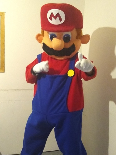 Alquiler 24 Hs Disfraz Cabezón Adultos Mario Bros 