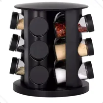 Comprar Porta Condimento Temperos Giratório 9 Potes Vidro Com Tampa