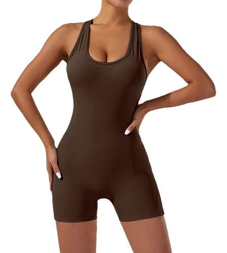 Xl - Breathable Backless Yoga Bodysuit