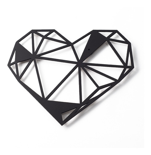 Imagen 4 de 6 de Cuadro Decorativo En Madera Calada Corazón Mural Xl