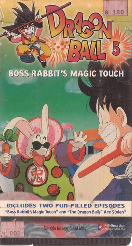 Dragon Ball 5 Boss Rabbits Magic Toch Película En Vhs