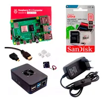 Comprar Raspberry Pi4 4gb, Case, Cooler, Fonte, Micro Hdmi + 32gb Nf