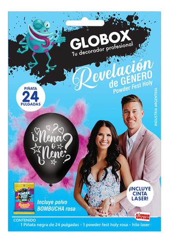 Revelación Género Niño Niña Globo Piñata 24  Polvo Holy - Cc