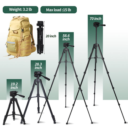 Trípode Binocular Dapeng 70 Con Adaptador Para Telescopio