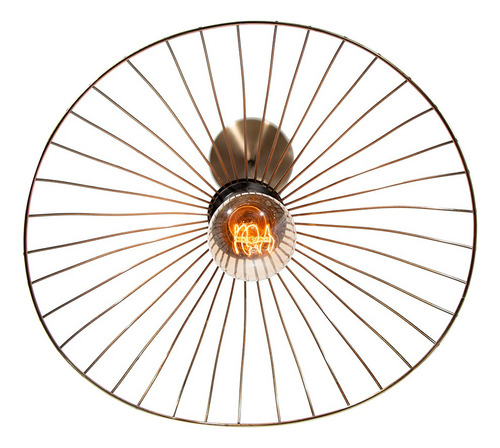 Lámpara De Techo / Colgante Cobre Convertible E27 40w 1 Luz Lumimexico 21191-3