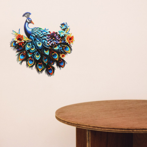 Decoración Para Colgar En La Pared, Diseño De Pavo Real
