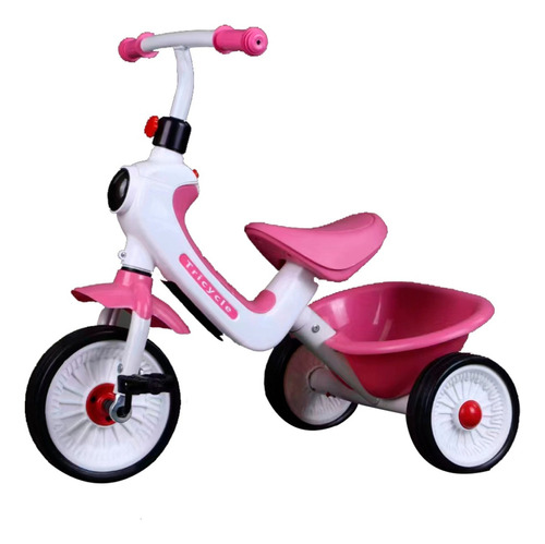 Triciclo Para Niños Luz Y Sonido Futurista Lee 301 Color Rosa