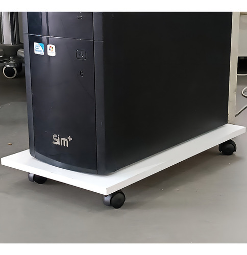 Suporte Para Cpu Gabinete Skate Branco Home Office