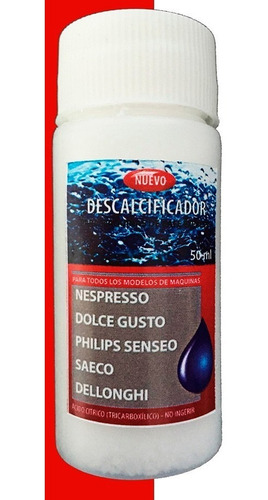 Descalcificador Antisarro Dolce Gusto Nespresso Senseo Saeco