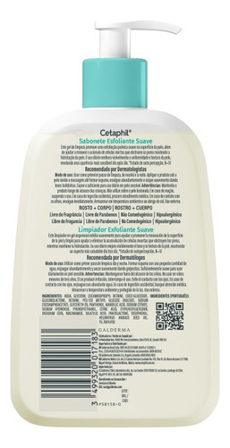 Cetaphil Limpiador Exfoliante Suave 236 Ml Todo Tipo De Piel Día/noche