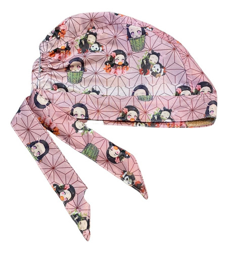 Gorro Quirúrgico Demon Slayer Nezuko Antifluidos - Antisudor