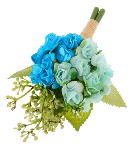 Imagen 10 de 11 de El Mejor Hombre Padrino De Boda Ramillete Azul Claro