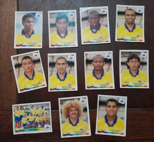 Lote 11 Figuritas  (despegadas) * Colombia * Francia '98