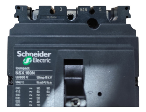 Disjuntor Nsx160n Micrologic 2.2g 160a 3p - Schneider