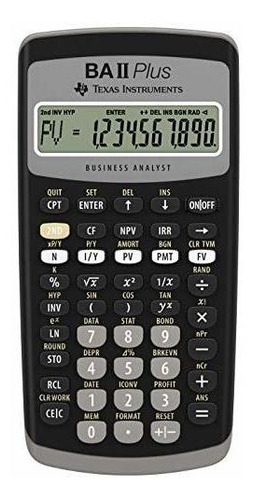 Calculadora Financiera Texas Instruments Ba Ii Plus, Negro S
