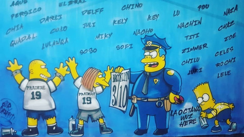 Imagen 5 de 8 de Bandera De Egresados Graffiti Mural