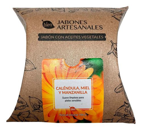Jabón Artesanal De Caléndula, Miel Y Manzanilla Blen